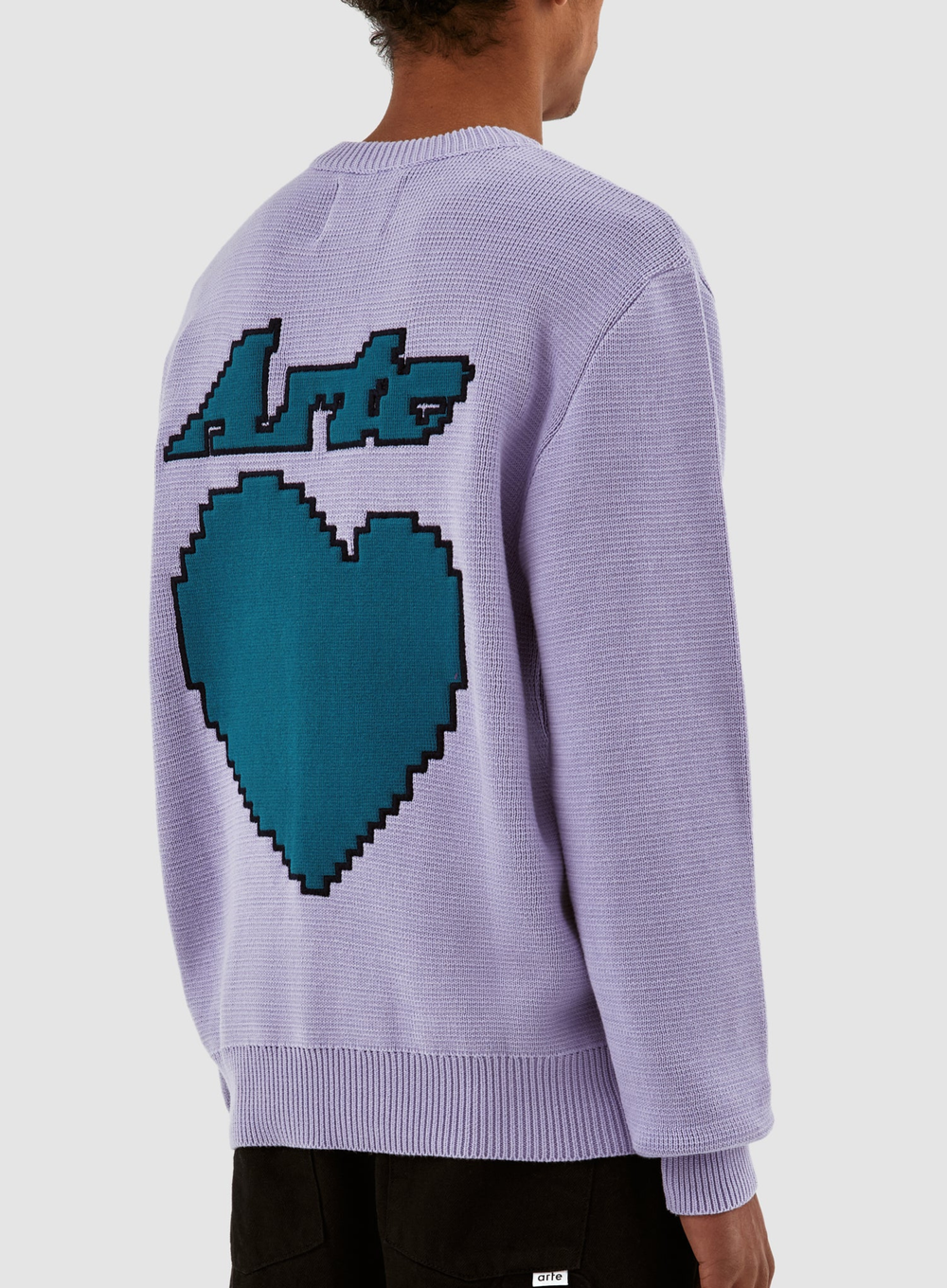 Arte Back Pixel Heart Sweater — Cafeteria Media